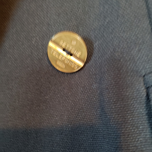 "Cheap and Chic" by Moschino Dbl-Breasted Navy Jacket 8ish - Picture 8 of 12